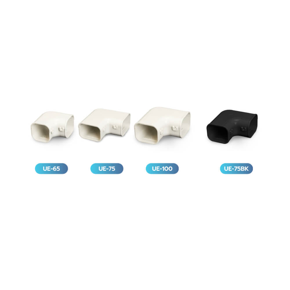 อุปกรณ์ข้องอโค้ง รางครอบท่อแอร์ UE-75 (75 มม.) ELBOW UPC UPVC DUCT LINER_2